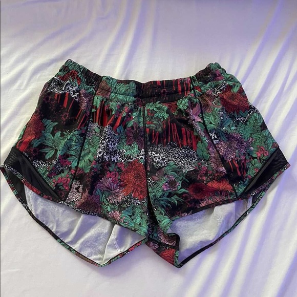 lululemon athletica Pants - Lululemon shorts/floral print size 12 4”